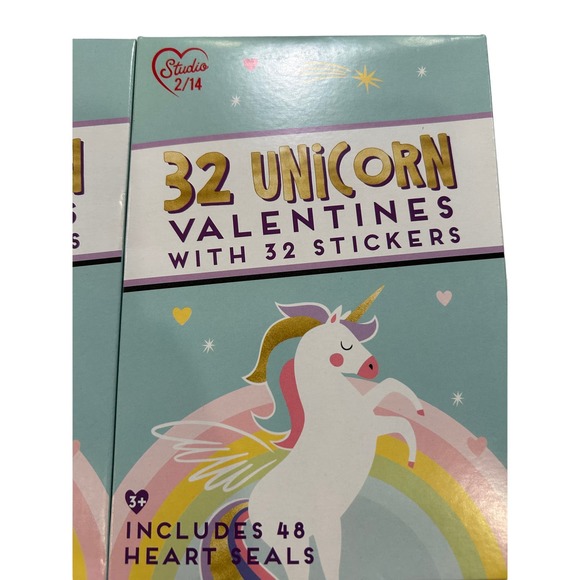 Studio 2/14 Valentines Cards Kids 2 packs of 32 each New - Picture 3 of 5